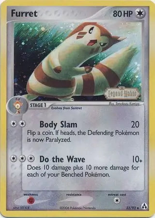 EX Legend Maker Furret #33/92 reverse holo